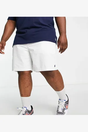 Ralph Lauren Big & Tall - Prepster - Råhvide shorts med ikonlogo i twill