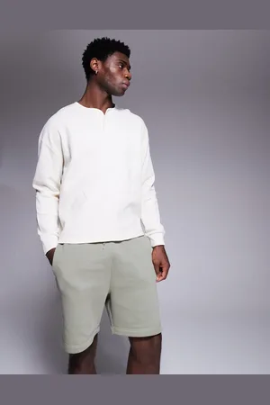 ASOS Essential - Lys khakigrønne mellemlange smalle shorts