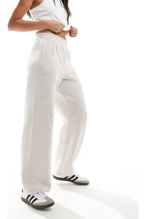 New Look Beige joggingbukser med vide ben-Neutral