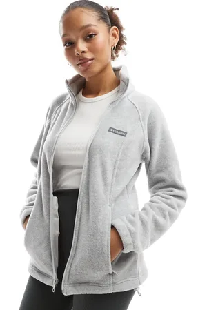 Columbia Benton Springs - Gråmeleret fleece med gennemgående lynlås