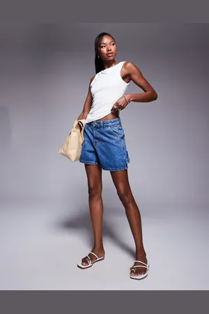 Princess Polly Longline-denimshorts i cargo-stil