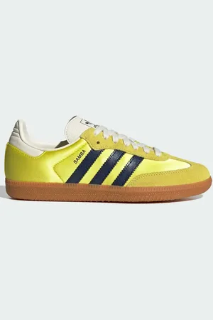 adidas Samba OG - Sneakers i gul/marineblå