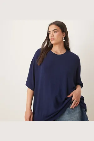ASOS ASOS DESIGN Curve - oversized T-shirt i tekstureret strik