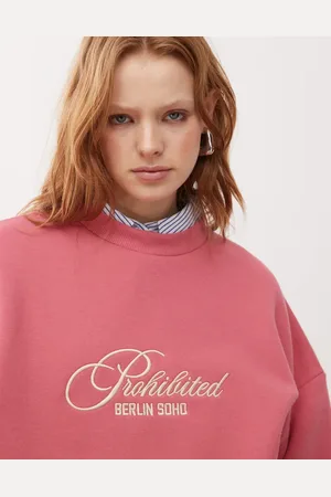 Prohibited Sweatshirt i boheme-inspireret vintage-stil