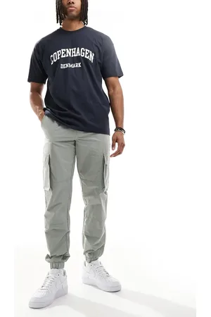 Only & Sons Lysegrå tech-cargobukser med tapered fit