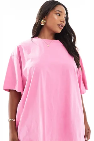 ASOS ASOS DESIGN Curve - Vasket pink oversized T-shirt-Lyserød