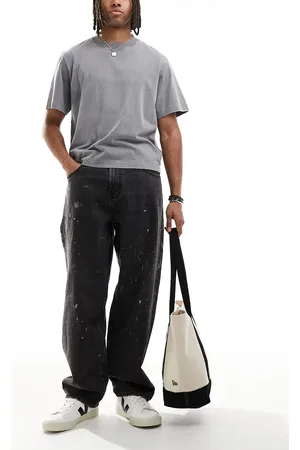 Hollister Vasket sorte posede skater-jeans