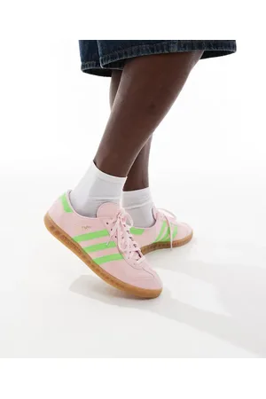 adidas Hamburg - Pink/grønne sneakers