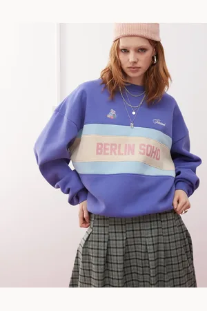 Prohibited Sweatshirt i vintagestil med "Soho"-print