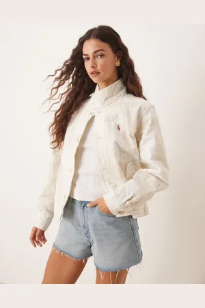 Ralph Lauren Jakke med cremehvidt/hvidt kontrastdesign