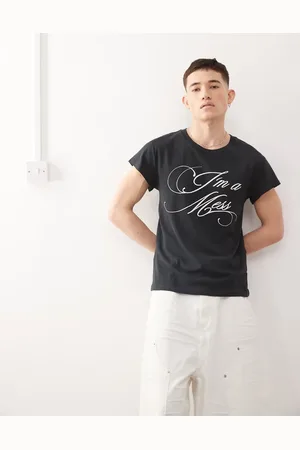 Cheap Monday X Landon Barker - T-shirt med print på ryggen i firkantet pasform