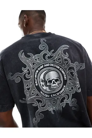 Hollister Cropped T-shirt med grafik på ryggen i firkantet pasform
