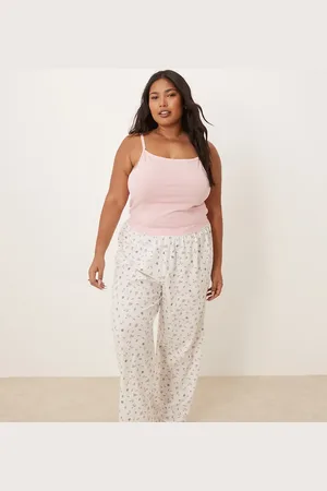 ASOS ASOS DESIGN Curve - Mix og match - Pyjamasbukser med frugt- og småblomstret print-Multifarvet
