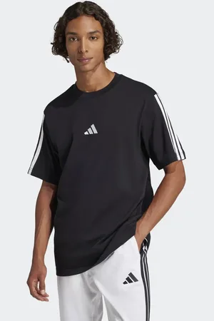 adidas Essentials - T-shirt med 3 striber i jersey