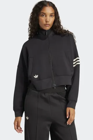 adidas Neuclassics - Sort træningsjakke med hvide detaljer