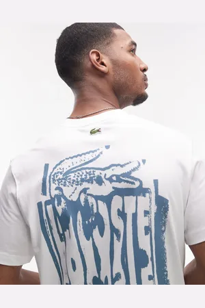Lacoste Afslappet og T-shirt med grafisk bryst- og rygprint
