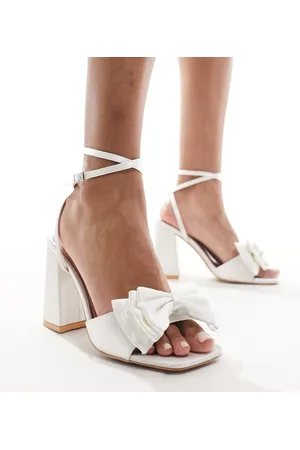 Be Mine Alt til bruden - Veronika - Elfenbenshvide sandaler med hæl