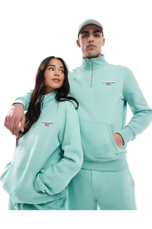 Ralph Lauren Sport Capsule - Unisex - sweatshirt med halv lynlås og lille logo på brystet - Del af sæt