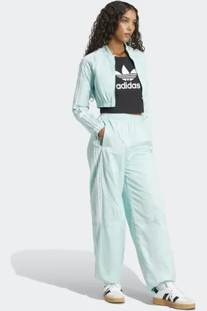 adidas Adicolor Teamgeist - Lys turkisblå oversized træningsbukser
