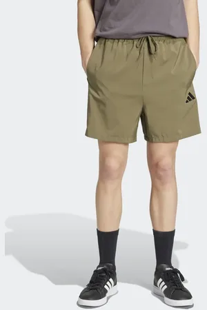 adidas Essentials - Olivengrønne/sorte Chelsea-shorts med 3 striber