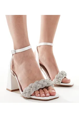Be Mine Be Mine - Wide Fit - Alt til bruden - Ada - Elfenbenshvide sandaler med hæl