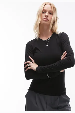 ARKET Tætsiddende og jerseytop med super-stretch og lange ærmer