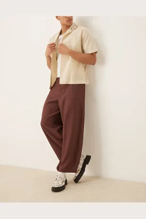 ASOS Brune elegante ekstremt tapered bukser-Grå