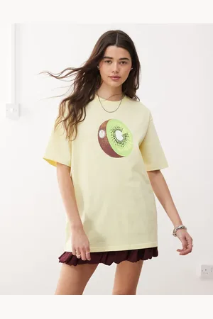 Gramicci Citrongul T-shirt med kiwi-grafik