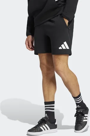 adidas Z.N.E. - Sorte shorts med hvidt logoprint