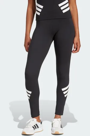 adidas Future Icons - Sorte leggings med 3 striber