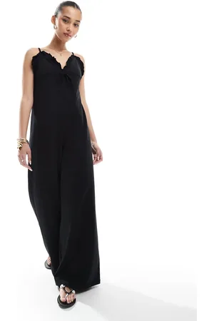 ASOS Jumpsuit med vide ben og cami-flæser