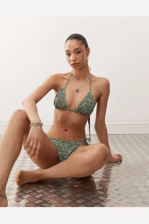 Lacoste Bikinitop med stropper og krokodilleprint - Del af sæt