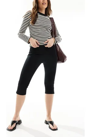 New Look Sorte capribukser i denim
