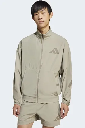 adidas Z.N.E. - Greige vævet træningsjakke-Grå