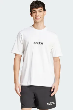 adidas Essentials - T-shirt med lineært logo i jersey