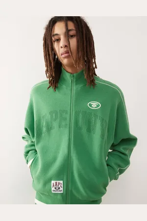 A Bathing Ape Aape By A Bathing Ape - strikket træningsjakke med college-logo