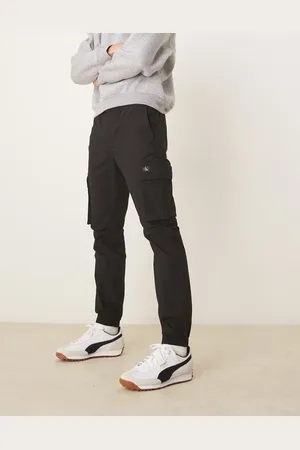 Calvin Klein Sorte skinny-bukser med cargolommer