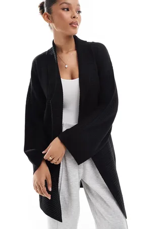 Threadbare Cardigan med bindebånd foran og sjalskrave