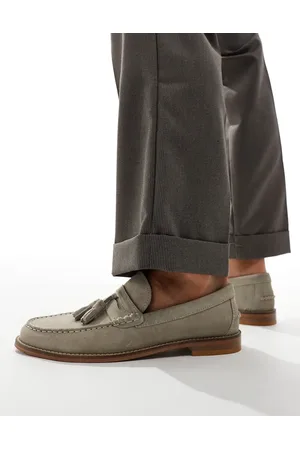 ASOS Loafers med kvaster og naturlig sål i ruskind-Neutral