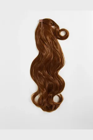 Lullabellz Grande Blow Dry - Slå-om-ekstension med hestehale på 26 tommer-Brunette