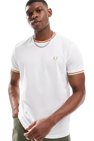 Fred Perry Performance - tennis-T-shirt med dobbelt kantstribe