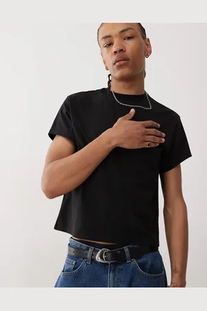 Reclaimed Cropped smal T-shirt i firkantet pasform