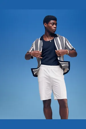 ASOS Råhvide shorts i piqué i slim fit