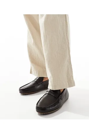 ASOS Køre-loafers i brunt læder