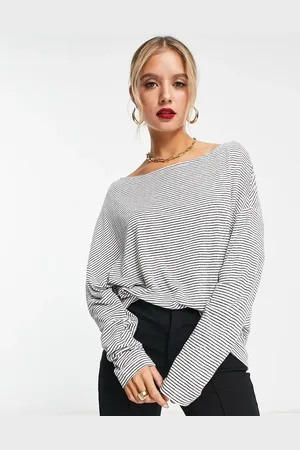 AllSaints Rita - Langærmet top med sorte striber