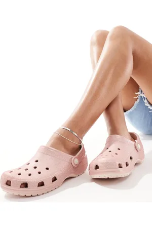 Crocs Klassiske clogs i lyserød med glimmer-Neutral