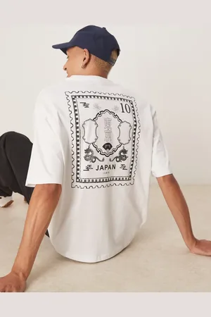 SELECTED Oversized T-shirt med Japan-print på ryggen