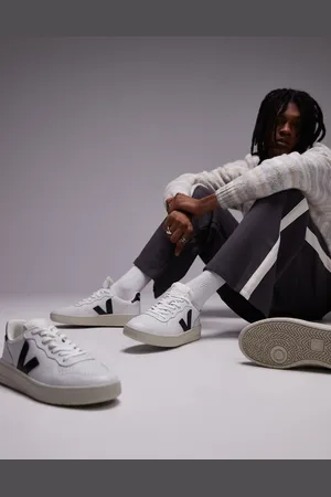 Veja V-10 - Hvide/sorte sneakers