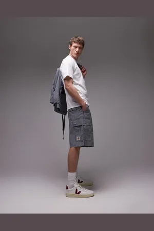 Carhartt Notus - stribede shorts-Grå