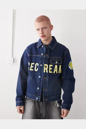 ICECREAM Cowboy - Indigoblå trucker-jakke i denim-Marineblå